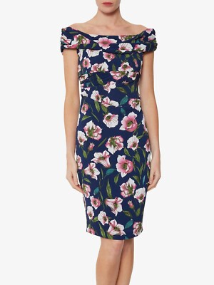 floral bardot dress
