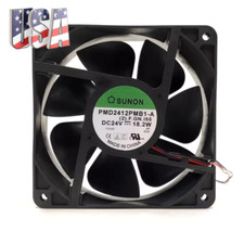 1pc SUNON PMD2412PMB1-A 2 .GN.l21 DC24V 18.2W 2-Wire Inverter Cooling Fan