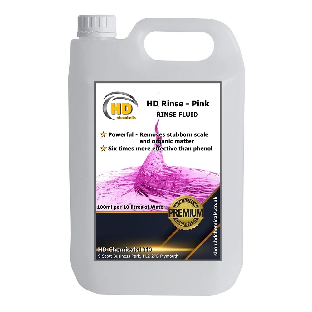 Pink Caravan Toilet Chemicals - Rinse Concentrated 5L FREE UK PP