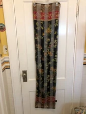 Cejon Scarf Oblong Blue Floral  approx 13" x 58"