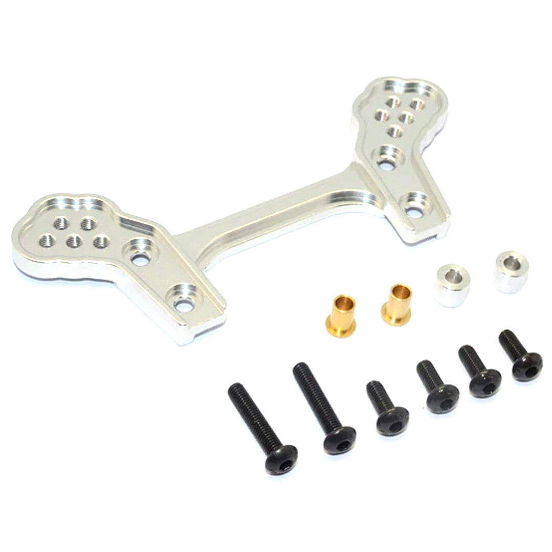 GPM Aluminium Front Shock Tower Für Tamiya DF-02 – 1-tlg., Grau-Silber, Tuning-Teil Für 1/10 RC-Auto