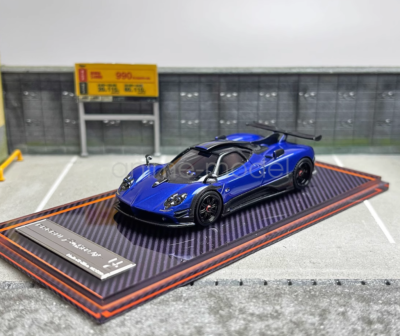 U2 1:64 Scale Blue Zonda 760LH Super Racing Sports Diecast Resin