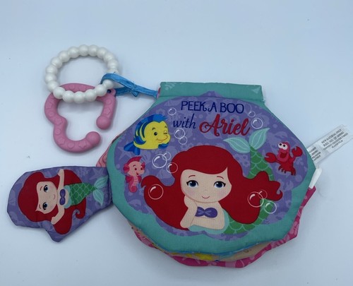 Disney Baby Peek A Boo With Ariel Soft Book Teether Babies Little Mermaid Toy