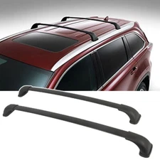 FOR 2014-2019 TOYOTA HIGHLANDER OE STYLED ROOF RACK RAIL CROSS BARS XLE & LTD 