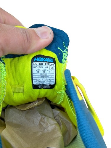 Scarpe da trail running Hoka One Zinal sera primula blu corallo uomo 10D - Foto 8 di 8