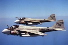 1987 Navy Attack Squadron 65 VA-65 A-6E Intruder 161083 160997 4x6 Photo