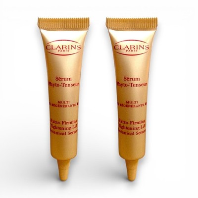 2X CLARINS EXTRA-FIRMING TIGHTENING LIFT BOTANICAL SERUM  0.35 OZ UNBOX LOT OF 2