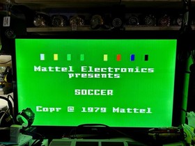 SEARS SUPER VIDEO ARCADE NASL SOCCER GAME FOR INTELLIVISION! CLEANED & TESTED