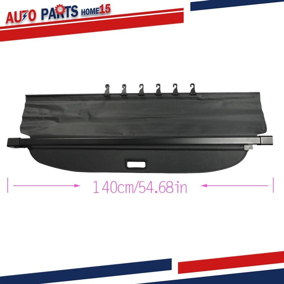 For Ford Edge 2015 2016 2017-2020 Rear Car Trunk Cargo Cover Luggage Black Foto 2 de 4