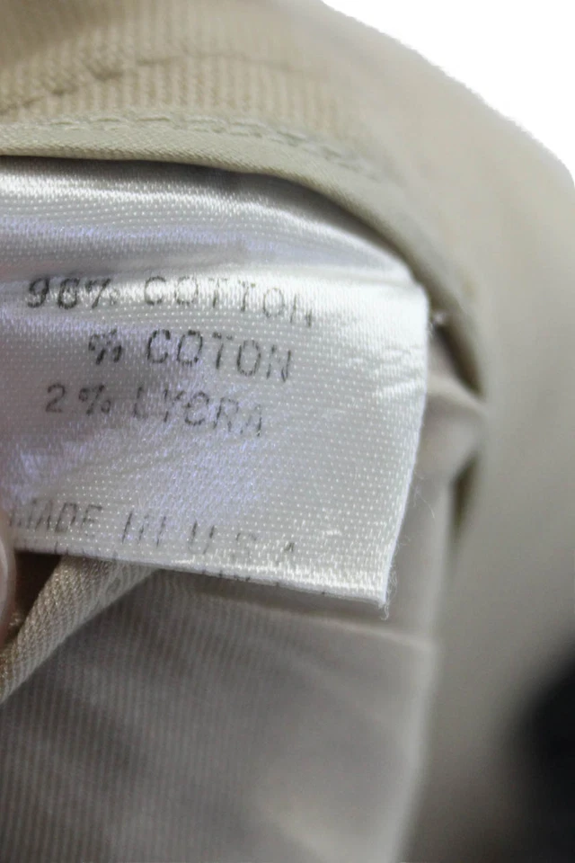 Vestido Theory Mujer Algodón Cremallera Tiro Bajo Caqui Pantalones Cortos Marrón Talla 2 Foto 4 de 4