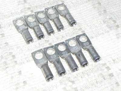 10 Panduit Pan-Lug LCA4-38 #4-3 AWG STR #2 AWG SOL 1 Hole Die P29 Gray 3/8'' Stud