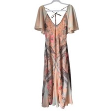 NEW Free People Bohemian Witchy Celestial Nights Maxi Dress in Fairy Combo SMALL