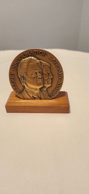 Vintage William J Clinton Second Inauguration Jan 20th 1997 Bronze Coin Rare
