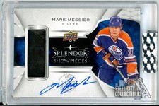 Mark Messier 2017-18 Upper Deck Splendor Showpieces Patch Autograph Card 07/15