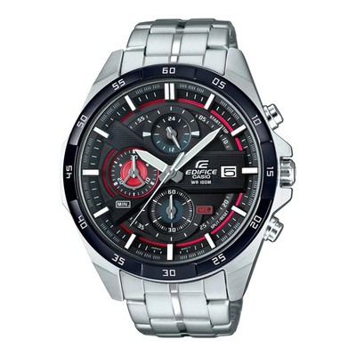 Watch CASIO EFR-556DB-1AVUEF Mens Chronograph Stainless Steel Dial Black 100m