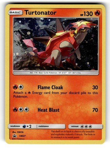 Turtonator - SM27 Holo Promo Sun & Moon Promo Pokemon Lightly Played