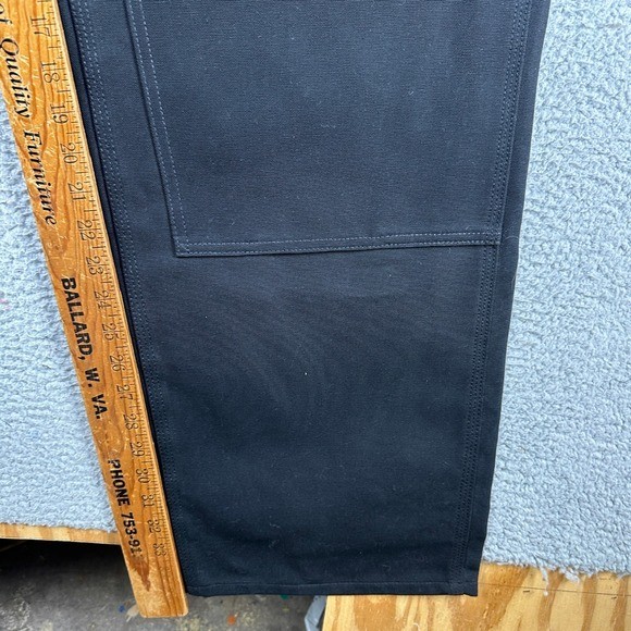 Carhartt B01-M Pants Carpenter Men 44X34 Black Double Front Loose