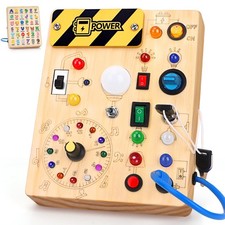 Busy Board - Montessori Toys for 1-3 Years Old Boys  Girls  Sensory Toys fo...