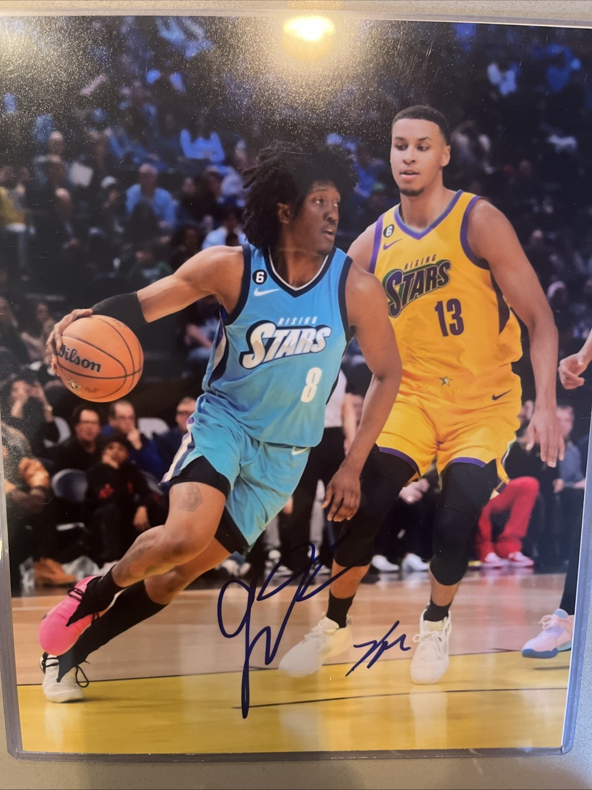 Jamal Murray Autographed Signed Jalen Williams and Keegan Murray Dual Photo 