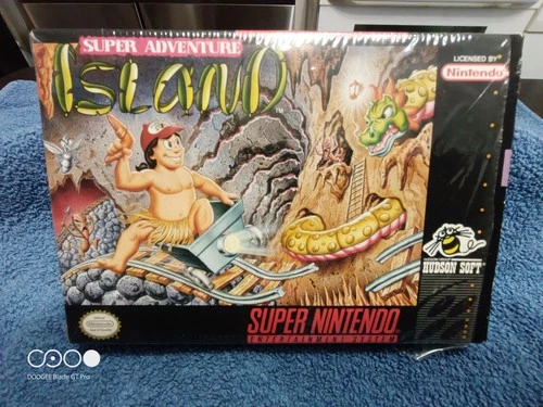 New ListingRare Super Nintendo 1992 Super Adventure Island C.I.B. O.B. Game