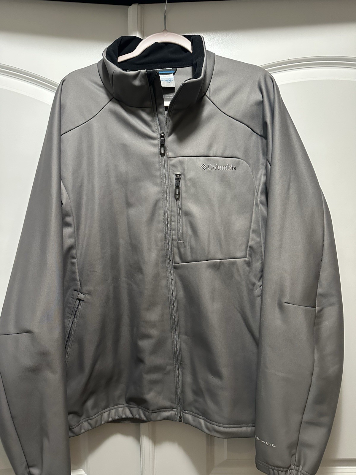 Columbia Men's Ascender Softshell Front-zip Jacket Grey Size XL