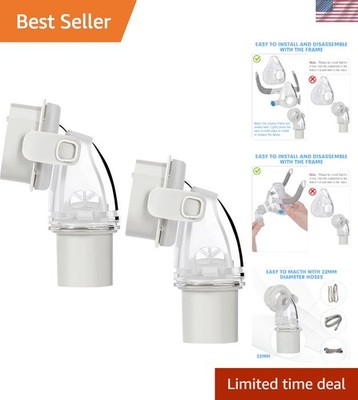 Optimal Flow Replacement Swivel Connectors for Airfit F20 and F30 Masks   2 Pack