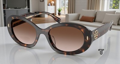 TORY BURCH TY7214U 172813 Brown Tortoise Brown Gradient 53 mm Women's Sunglasses