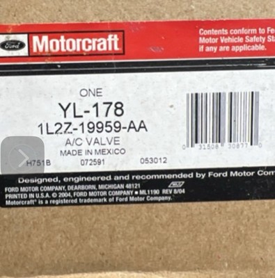 Ford OEM AC Valve. 1L2Z-19959-aa