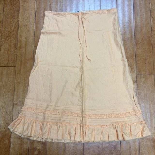 Womens 100% Linen Midi Skirt Sz 18 Cottagecore Prairie Boho Beach Peasant Ruffle
Opens in a new wind