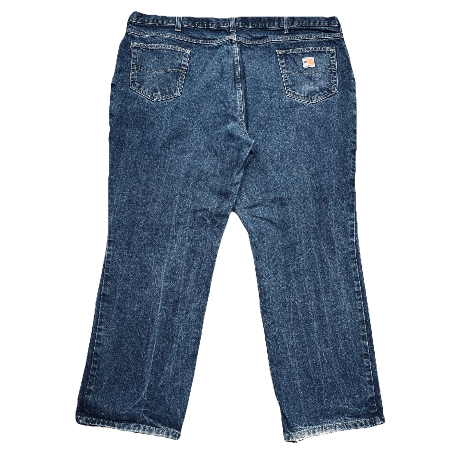Carhartt FR Jeans Straight Cat 2 NFPA 2112 Mens 48x32 Measures 47x30 Blue Cotton thumbnail 3