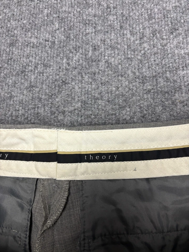 Theory Pants Womens 0 Gray Dress Trousers Bootcut Slacks Work Office Career - Image 2 of 4