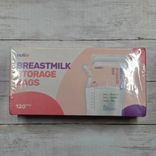 Nuliie Breastmilk Storage Bags 120ct 8oz CM-001 BPA Free Freezer Safe 120pc
