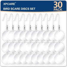 XPCARE Bird Scare Discs Set, 30 Pcs Reflective Double-Sided Bird Reflectors