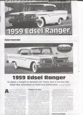 1959 Edsel Ranger Restoration 5 Pg Article 1959 Edsel Ranger Restoration 5 Pg Article