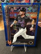 2025 Topps Update Blue Foil Travis Jankowski /150 New York Mets #US74