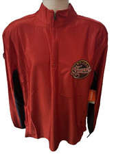WNBA- Mens Indiana Fever 1/4 Zip Pullover shirt, SIZE: Large , Red & Blue