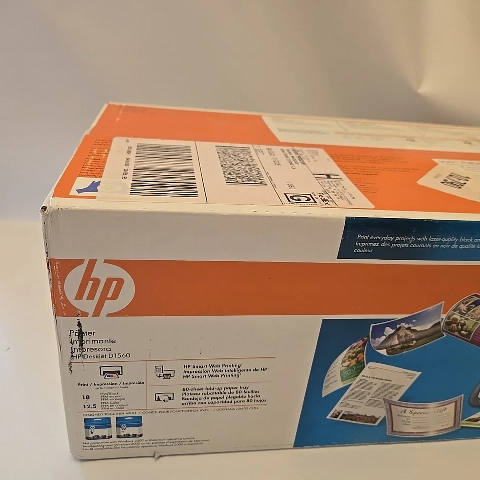HP Deskjet D1560 Standard Inkjet Printer New Sealed - Image 2 of 4