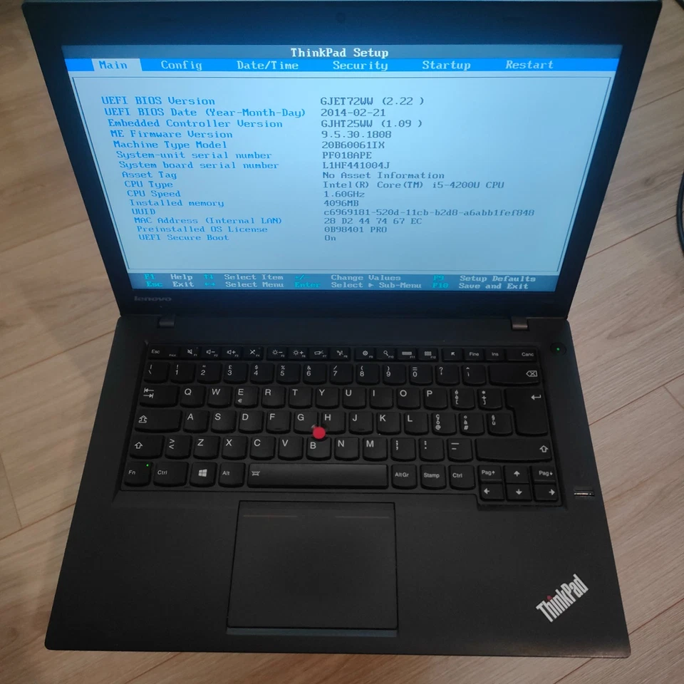 Lenovo ThinkPad T440 · i5-4200U · 4GB · 160GB, foto 1 di 5
