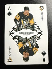2023-24 O-Pee-Chee #AS Sidney Crosby Playing Cards Ace Spades SP RARE See Pics
