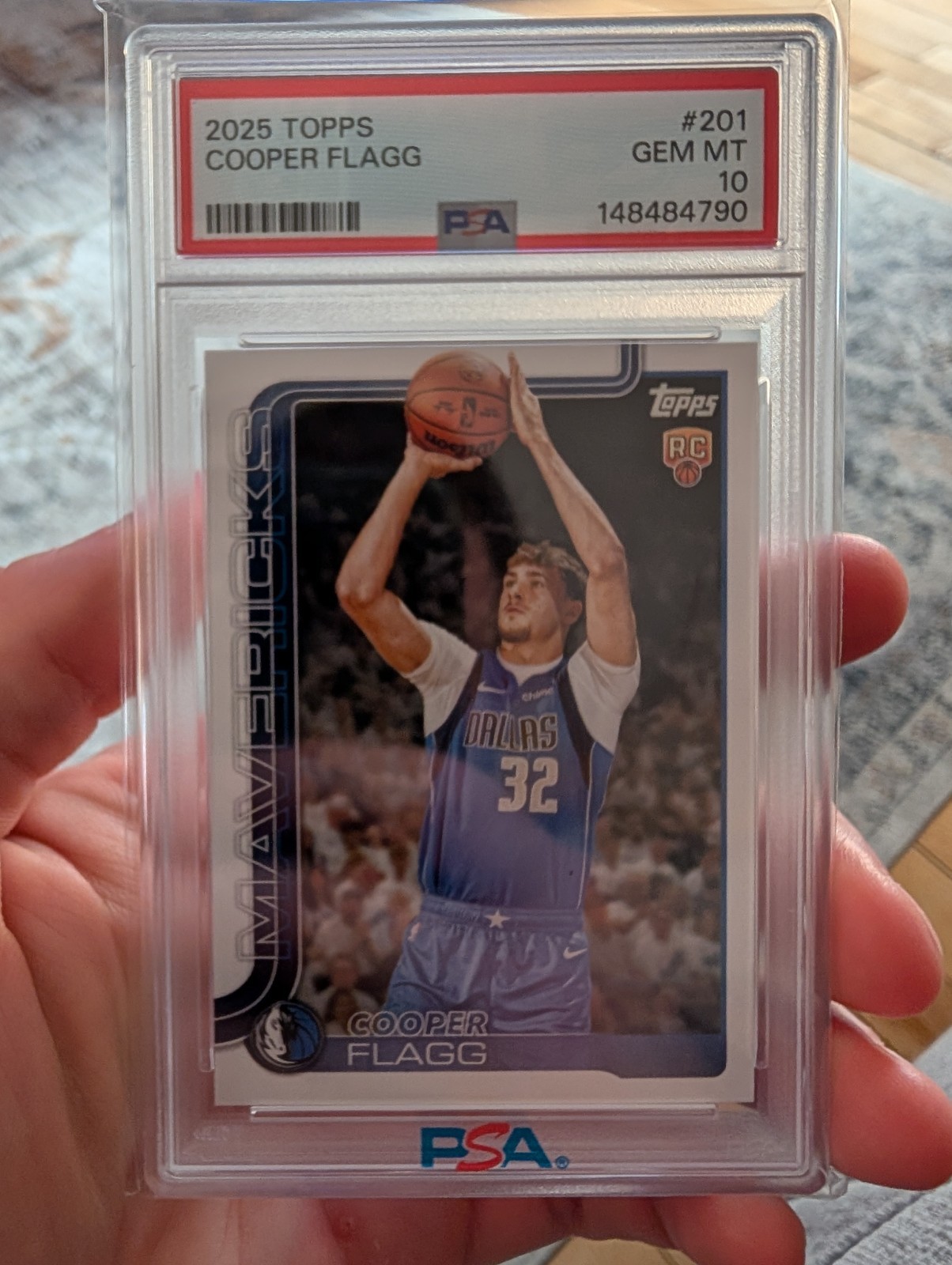 PSA 10 Cooper Flagg RC Flagship Rookie Basketball Card #201 2025 Topps 148484790