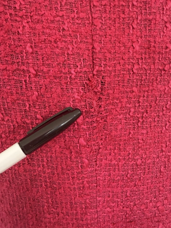 Blazer de tweed rosa fúcsia Zara peito duplo 7553/457 M botões dourados LEIA Novo com etiquetas - Imagem 3 de 4