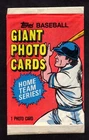 1981 TOPPS GIANT PHOTO CARDS Home Team Series Unopened sealed pack ( 1 ct )