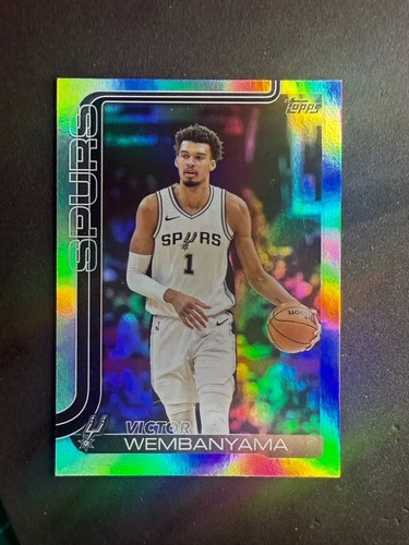 2025-26 Topps Flagship - Victor Wembanyama #195 Spurs Rainbow Foil MVP DPOY