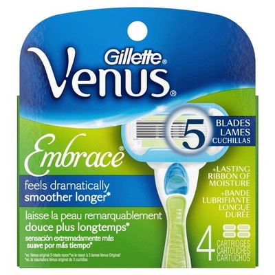 Gillette Venus Extra Smooth Women's Razor Blade Venus Embrace-4 Refills