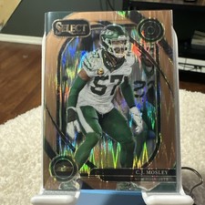 2024 Select Cj Mosley Club Level Copper Prizm Shock /299 #214