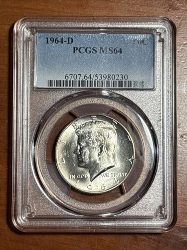 1964-D KENNEDY HALF DOLLAR 50C PCGS MS64