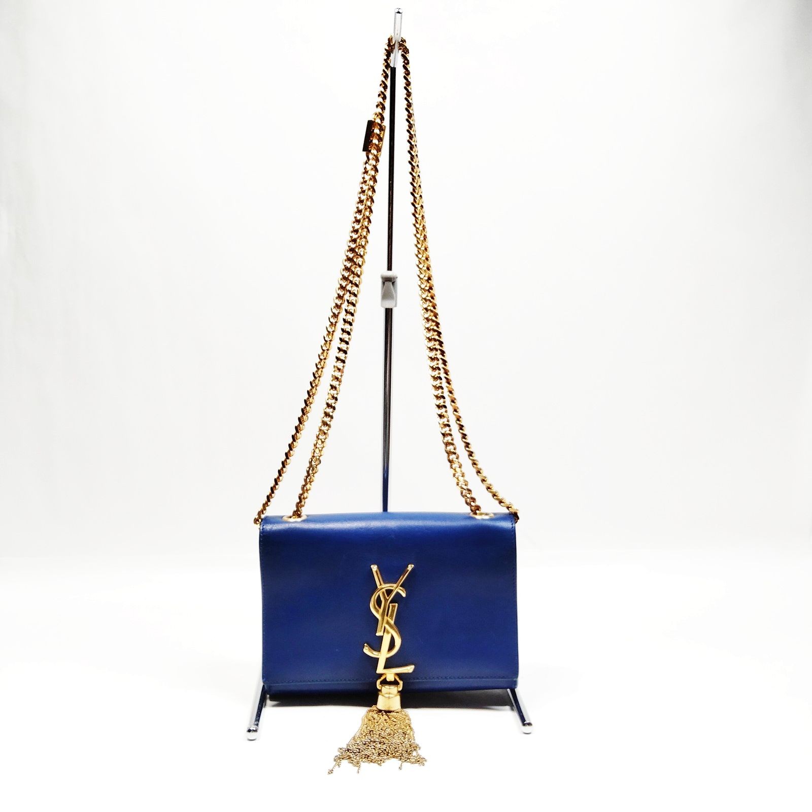 Borsa a tracolla Saint Laurent in pelle blu 4477635