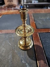 Antique Mini Baldwin Brass Shelburne Museum Candlestick Holder 