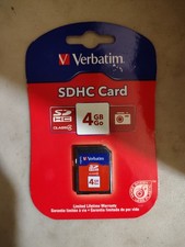4GB Verbatim MicroSDHC Class 4 Memory Card New