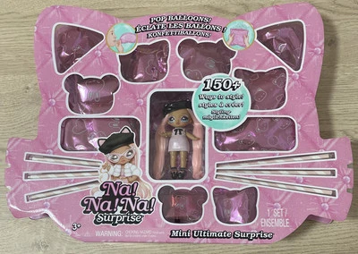 MGA ENTERTAINMENT Na Na Na Mini Ultimate Surprise Kitty Katwood 4" Mini Modepuppe Überraschungen